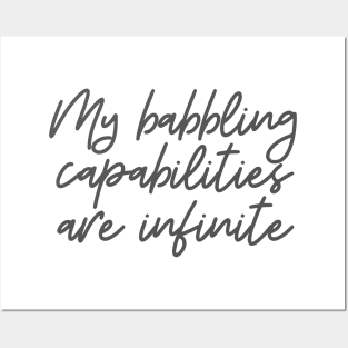 Babbling Capabilities Posters and Art